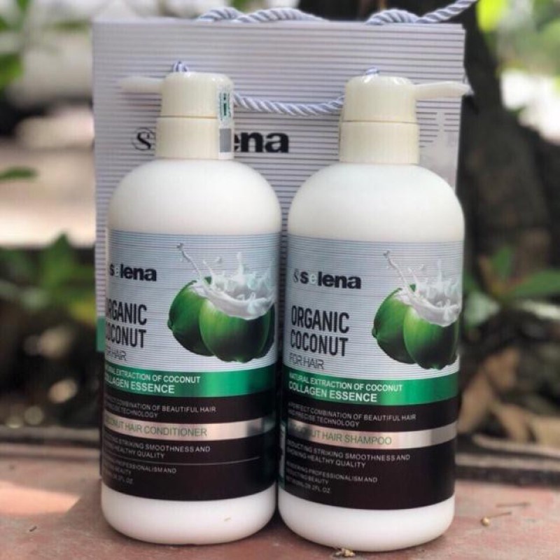 CẶP DẦU GỘI XẢ PHỤC HỒI DỪA SELENA COLLAGEN. HÀNG CHÍNH HÃNG