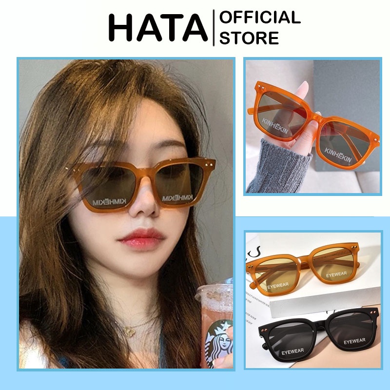 Mắt Kính Thời Trang KIMHEKIM Chống UV400 627 Form Vuông Phong Cách Cực Hot - Hata24h