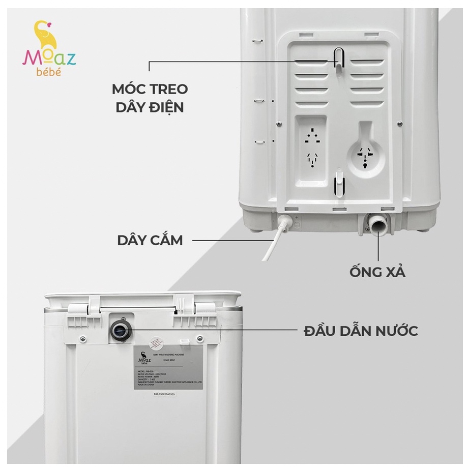 Máy giặt MINI MOAZ BEBE MB 036