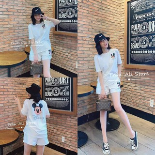 set mặc nhà đùi cotton cao cấp