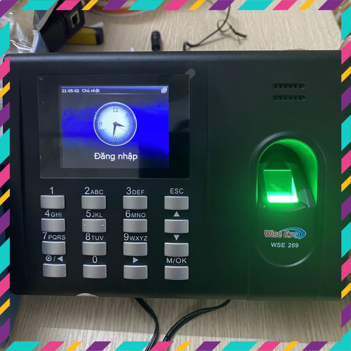 [ HÀNG CHÍNH HÃNG ] Máy chấm công Wise Eye WSE 269 full chức năng vân tay, thẻ, pin lưu điện | BigBuy360 - bigbuy360.vn