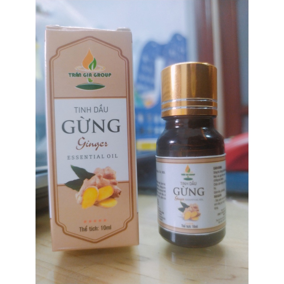 Tinh dầu gừng Ginger essential oil 10ml -giúp lưu thông khí huyết, làm tóc mọc nhanh , chống cảm lạnh