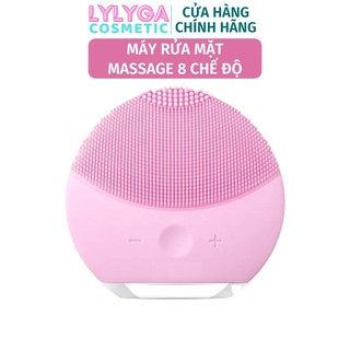Máy rửa mặt FOREVER LUNA MINI 2 - Massage da mặt sóng siêu âm 8 cấp dộ, có thể sạc DC02