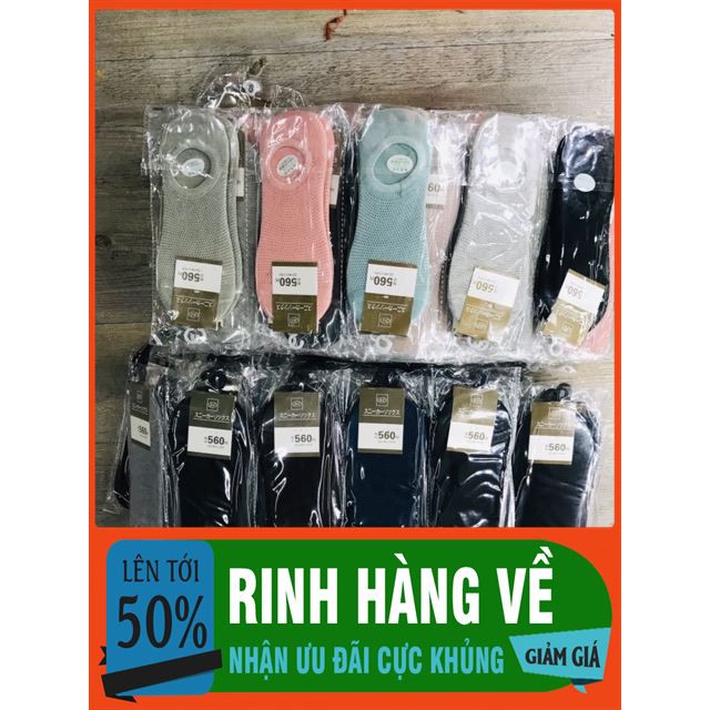 [ Big Sale ] Tất lưới thông hơi nam-nữ cổ ngắn_chống hôi chân_sỉ lố 10₫ thời trang elise