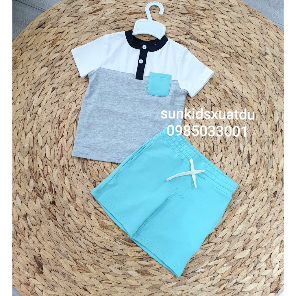 Bộ Tom. my trắng xám túi xanh