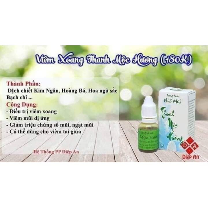 [HÀNG CHÍNH HÃNG ] Viêm xoang Thanh Mộc Hương