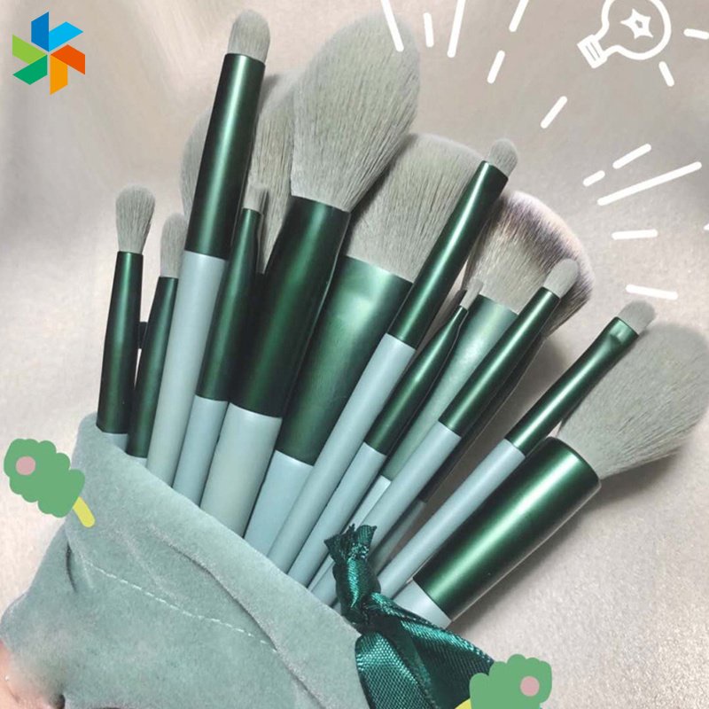 Bộ 13 Cọ Trang Điểm Lông Mềm Dùng Đánh Phấn Má Hồng Phấn Mắt Kabuki JP6