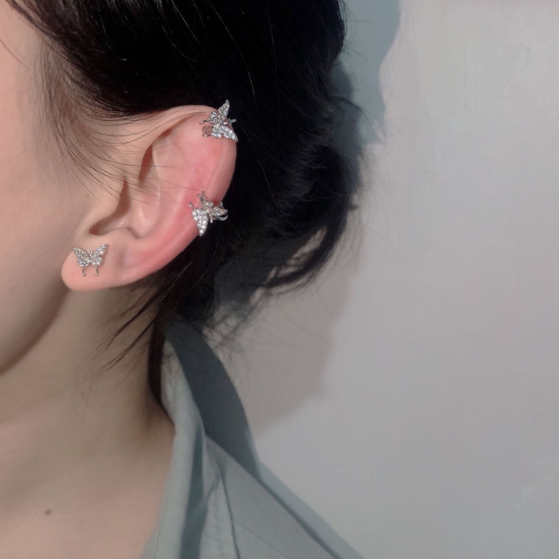 Bông Tai Hình Bướm Đơn Giản Phong Cách Retro