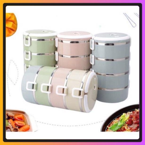 Cặp lồng cơm 4 ngăn đựng riêng biệt cho dân văn phòng GDHIEU12