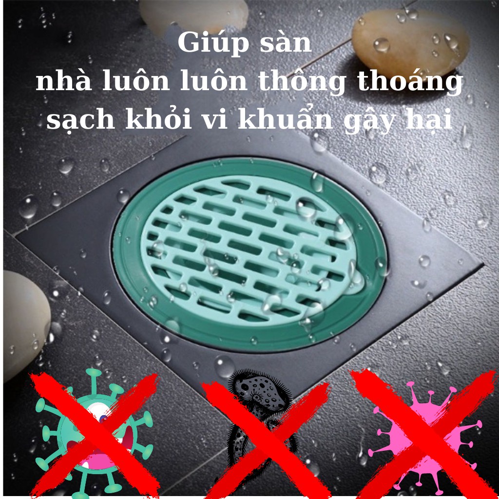 Bịt nắp cống ngăn mùi hôi , Nắp Ga Thoát Sàn Ngăn Mùi , Phễu thoát sàn Chặn côn trùng , lỗ thoát nước D7