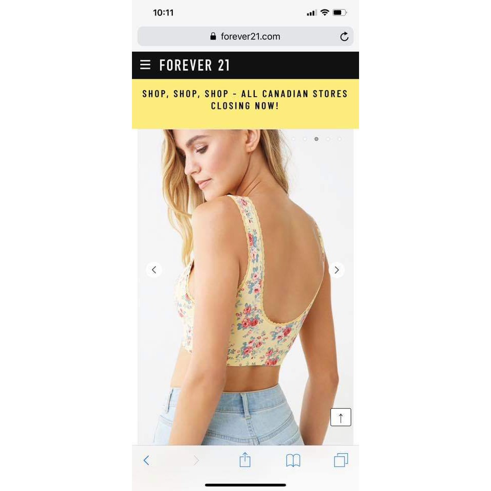 CROPTOP F21 XUẤT XỊN