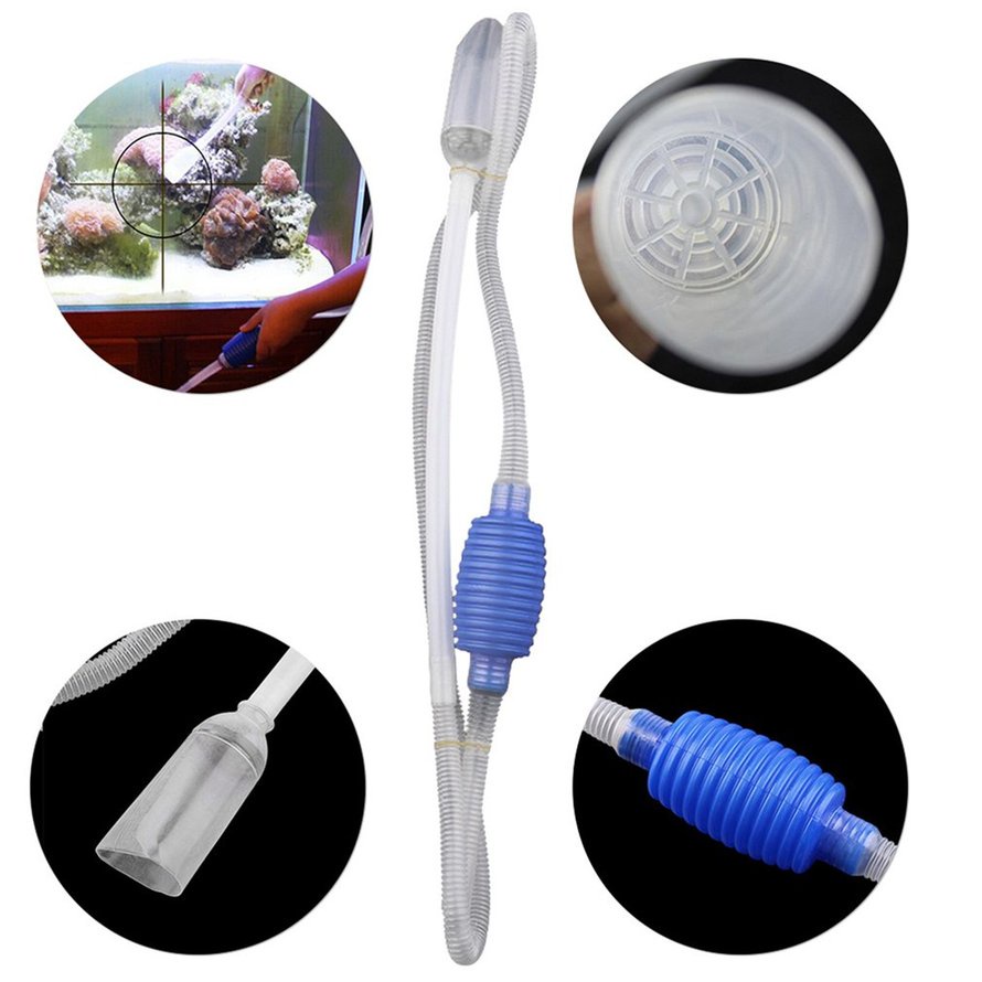 Dụng cụ vệ sinh ống nước bể cá với vòi hút dài tiện dụng