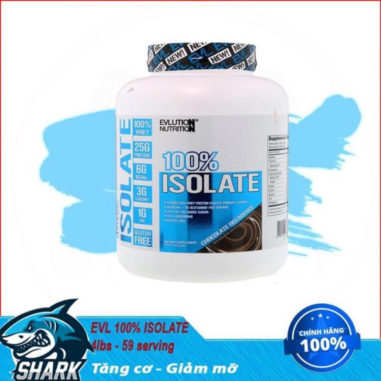 Sữa Tăng Cơ Bắp Whey Protein Evl Evlution 100% Isolate 5lbs (2 3kg) 69+ Lần Dùng - Từ Mỹ - Chính Hãng 100%