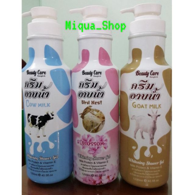 sữa tắm BEAUTY CARE DÊ - BÒ - TỔ YẾN THÁI LAN 1200ML (Miqua.shop)