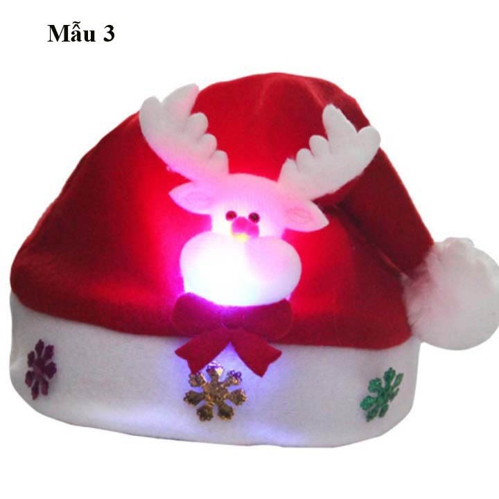 Mũ noel có đèn LED cực cool, bán lẻ giá sỉ