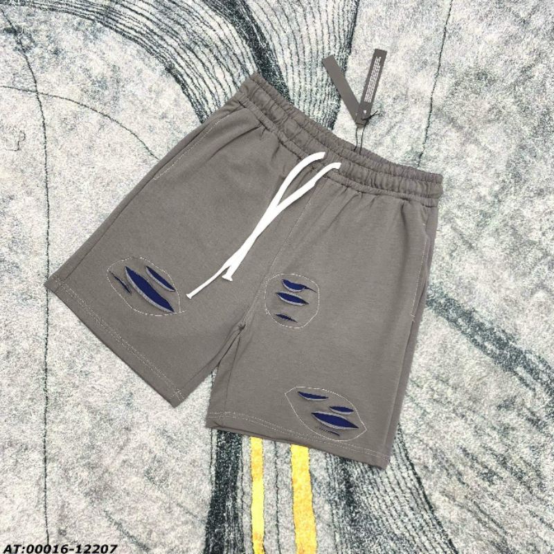 Quần short nỉ nam rách, quần đùi hè nam 017