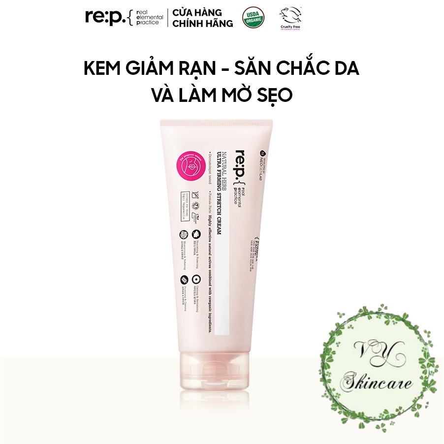 Kem Giảm Rạn, Săn Chắc Da, Làm Mờ Sẹo RE:P Natural Herb Ultra Firming Stretch Cream 200ml