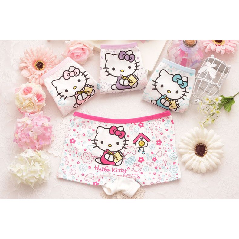 Quần lót, quần chip bé gái Hello Kitty chất cotton mềm mại đáng yêu