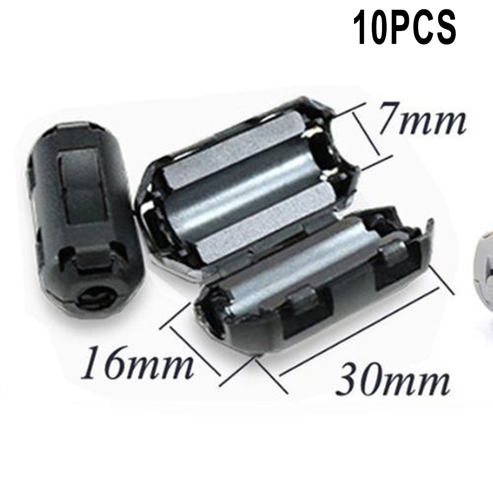 【DREAMLIFE】Noise Filter 12 X 25 Mm Noise Suppressor Filter On Wire RFI EMI Ring Cable Clip