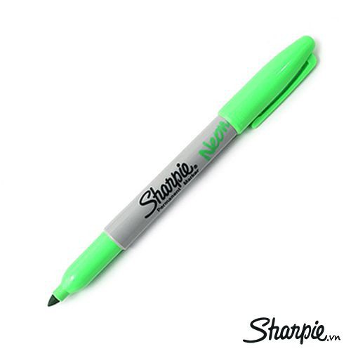 Bút phản quang dưới tia UV & đèn hồng ngoại  Sharpie Neon Green (Xanh lá cây)