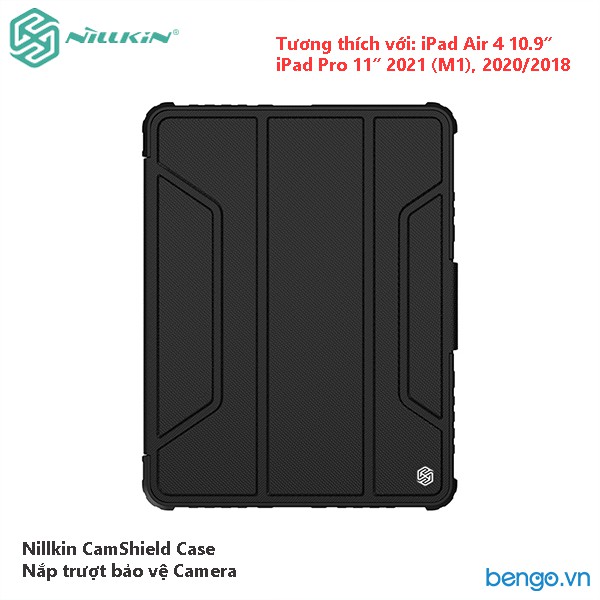 Bao da iPad Air 4 10.9 2020/Pro 11 2020/10.2&quot; 2019/2020/2021 Nillkin Bumper Leather Case Pro Bảo Vệ Camera
