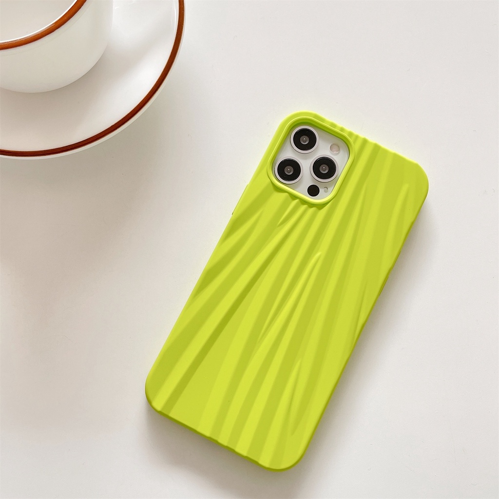 Curtain crease oil spray green plum green full  coverage TPU compatible for iphone 13 12 11 pro max x xr xsmax 7 8 Plus SE3 2022 soft case protection cover casing