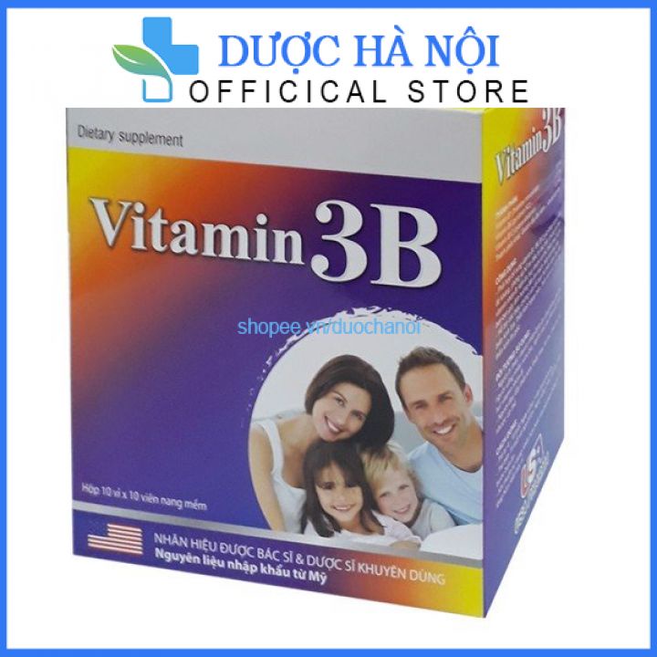 Viên uống Vitamin 3B giúp ăn ngon ngủ tốt, giảm đau nhức, tê bì chân tay 100 viên