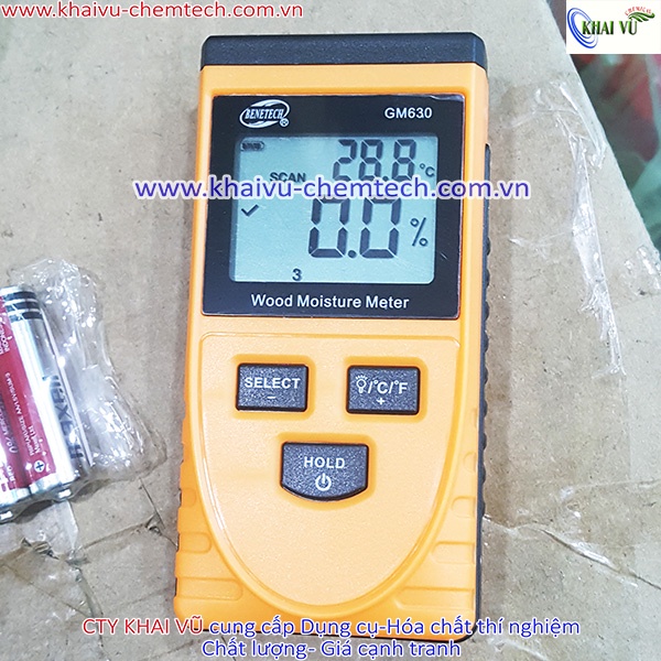 MÁY ĐO ĐỘ ẨM GỖ BẰNG CẢM BIẾN GM630