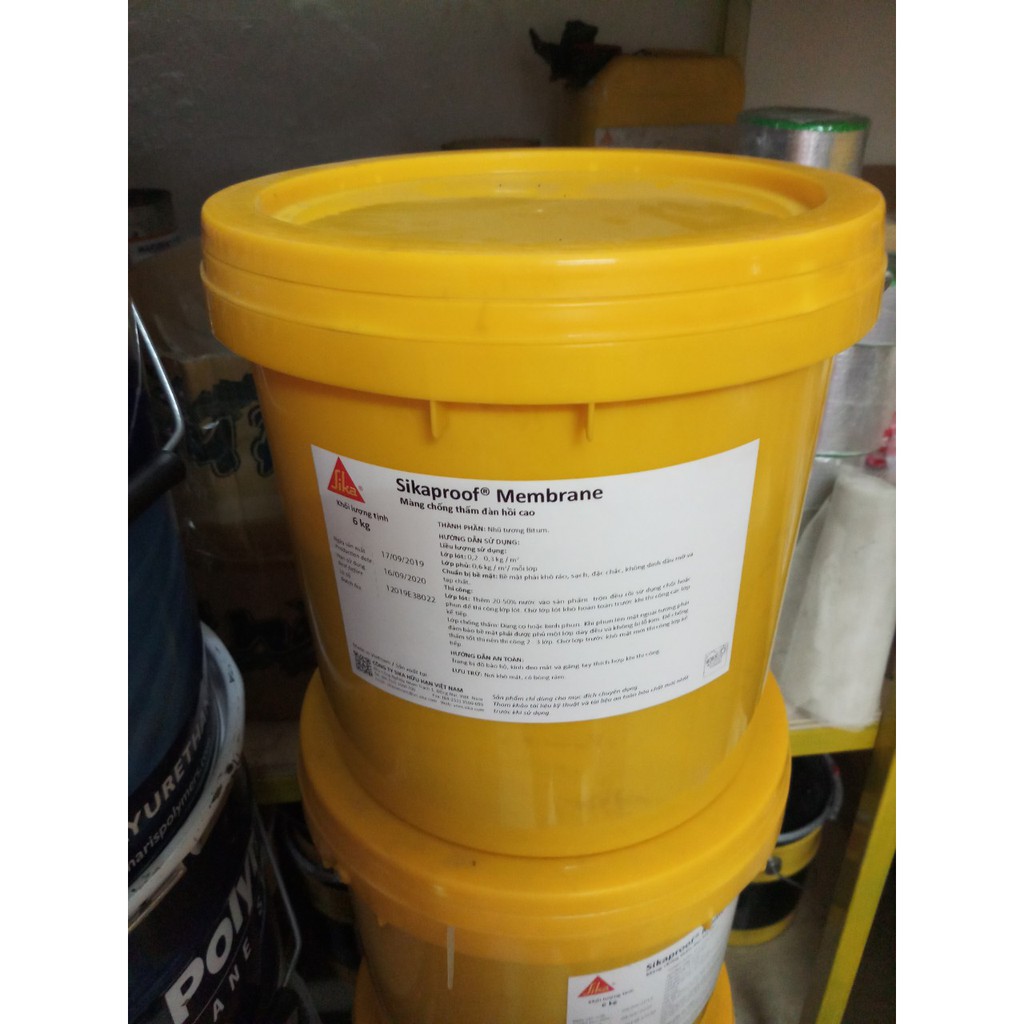 sikaproof membrane 6 kg- Vật liệu chống thấm nhà vệ sinh gốc bitum nhựa đường