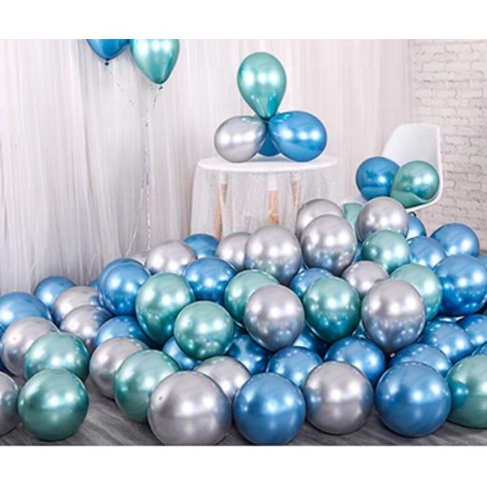 Set 30 bóng bay mix màu trang trí sinh nhật thôi nôi đầy tháng phòng cưới HAPPYKID S30BMM