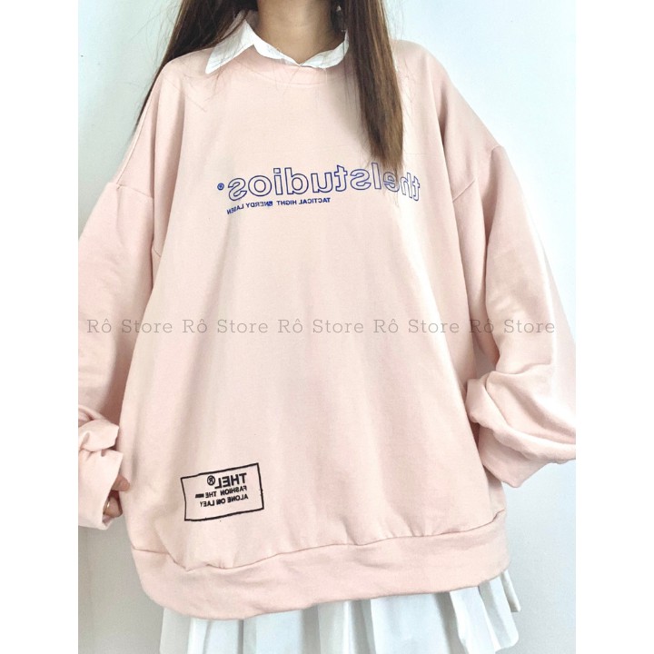 Áo Sweater Nỉ Bông Nam Nữ Form Rộng Unisex Màu Hồng Pastel Chất Nỉ Ngoại Mềm Mịn, Không Xù Rô Store SW03 | BigBuy360 - bigbuy360.vn