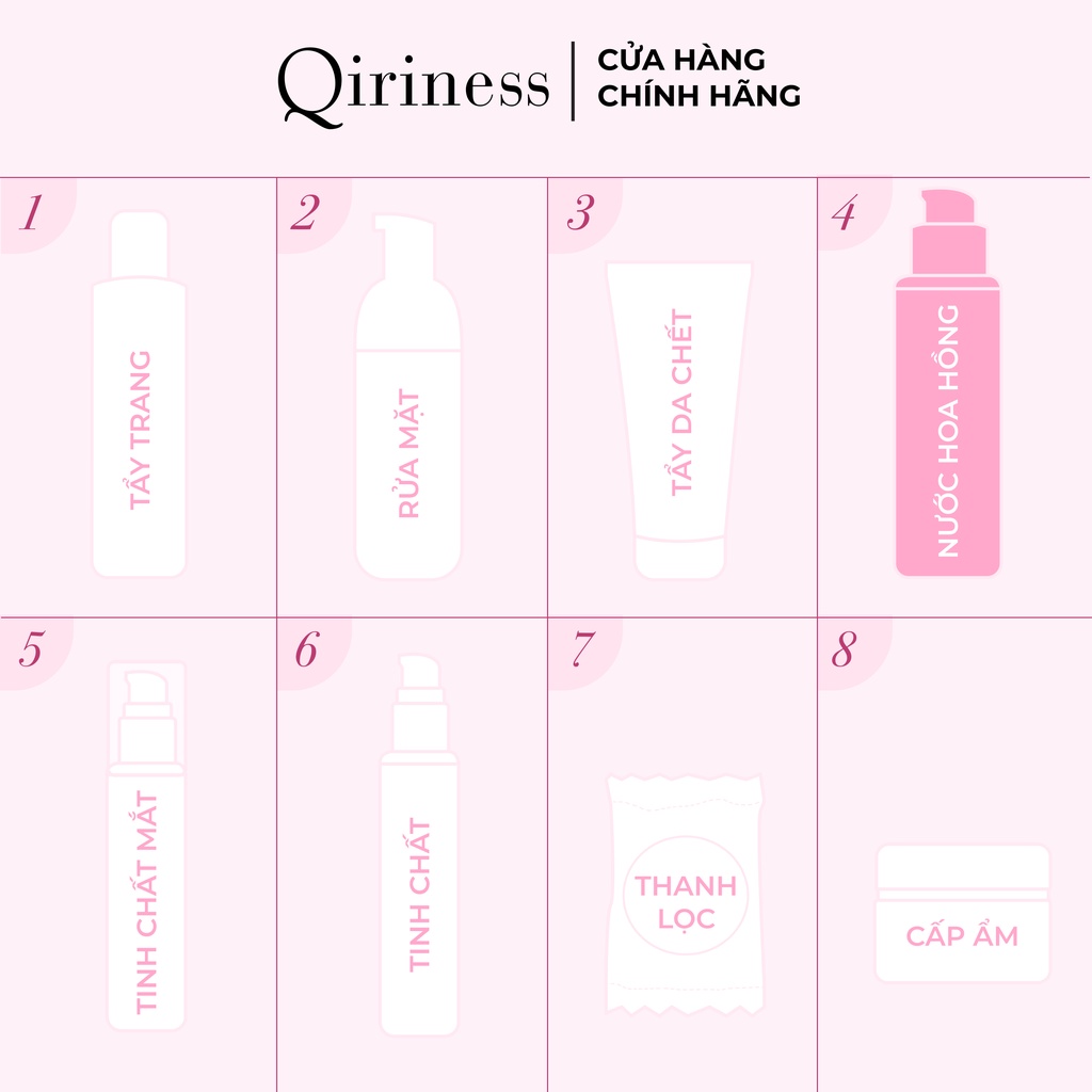 Nước cân bằng cấp ẩm làm mềm dịu da Qiriness Exquisite Lotion 200ml