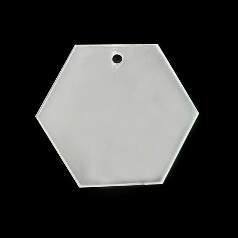 Set 50 Mặt Vòng cổ Bằng Acrylic Trong Suốt DIY