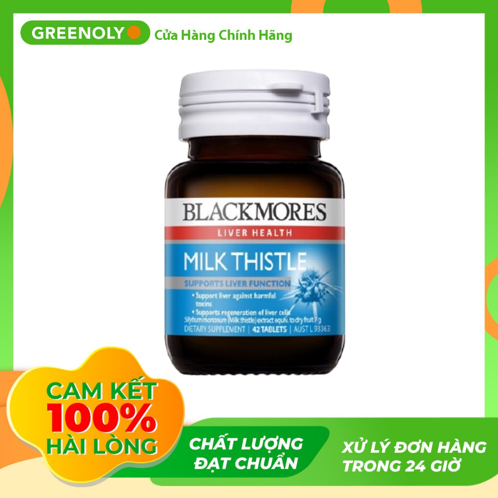 Blackmores Viên Uống Bổ Gan Chiết Xuất Từ Cây Kế Sữa Milk Thistle 42 Viên