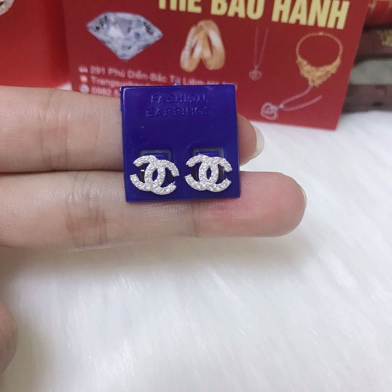 🌺ẢNH THẬT🌺 Bông Tai Bạc Chữ Siêu Hot Và Cá Tính