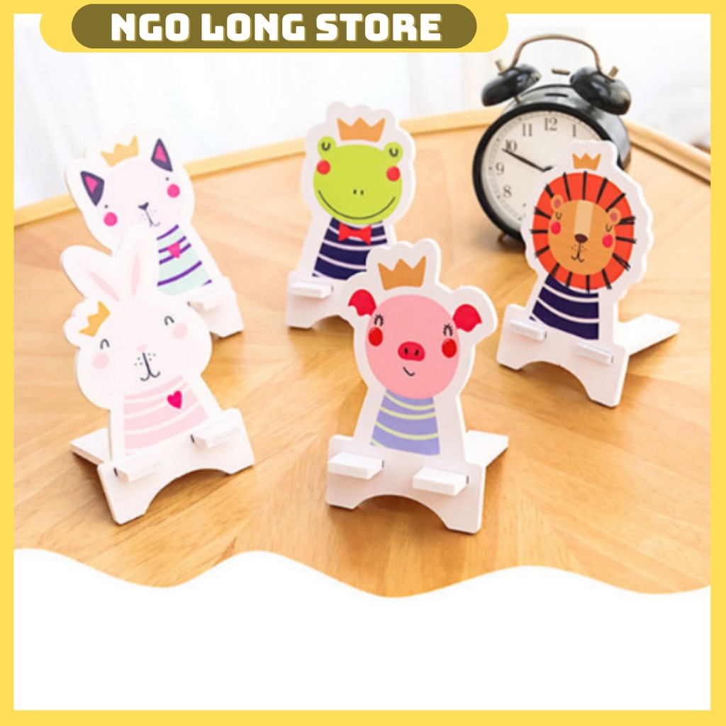 Giá Đỡ Điện Thoại Hình Thú Bằng Gỗ Siêu Cute đa chức năng có thể điều chỉnh | BigBuy360 - bigbuy360.vn