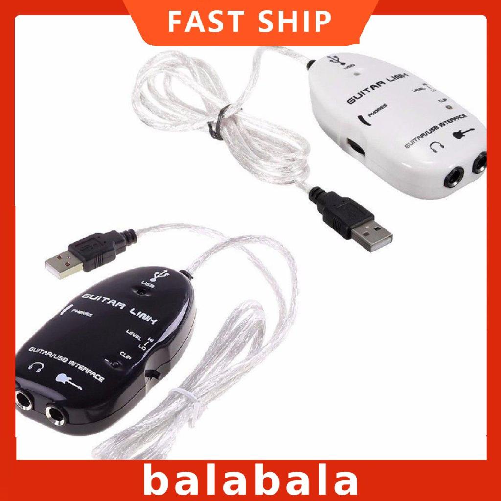 [BL]Guitar Cable Audio USB Link Interface Adapter For Guitarra Players Gift