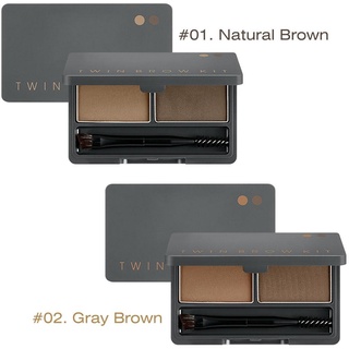 Bột tán mày Missha Twin Brow Kit