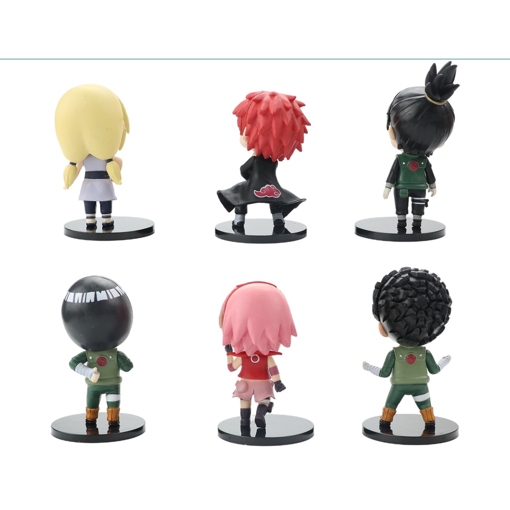 Mô hình để bàn 6 nhân vật Naruto phong cách ChiBi cao 11cm - NTR04B