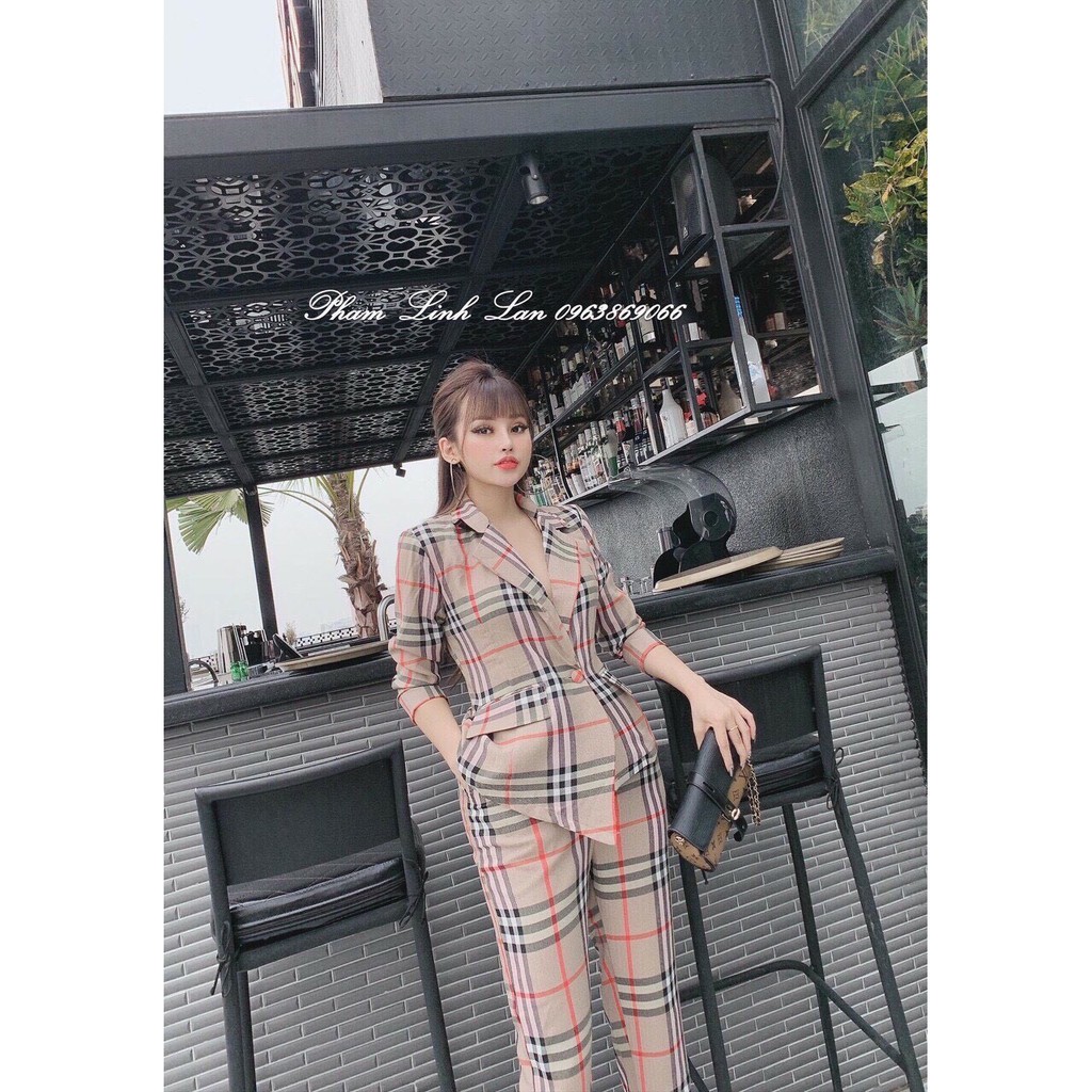 SET VEST SỌC THỜI TRANG