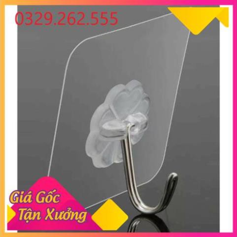 (Sale Khủng)  SET 10 MÓC DÁN TƯỜNG TRONG SUỐT HÀNG ĐẸP SIÊU CHẮC