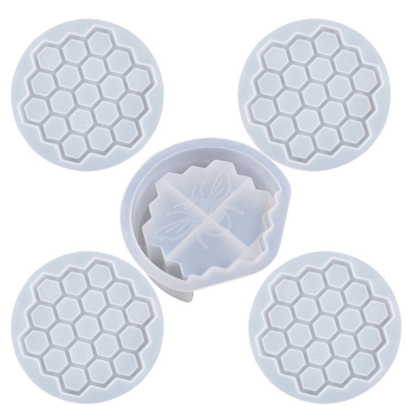 Khuôn Silicone Làm Xi Măng Hình Tổ Ong