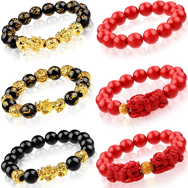 Vòng Tay Bùa Hộ Mệnh Bằng Đá Obsidian Kích Thước 8 / 10 / 12 mm