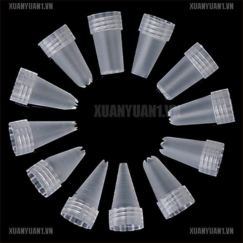 Set 12 Đuôi Bắt Bông Kem Bằng Nhựa Tiện Dụng