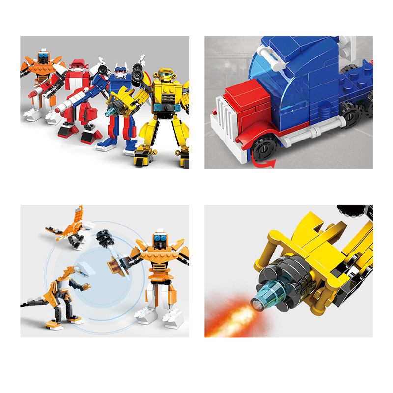 Bộ Đồ Chơi Lắp Ráp Mô Hình Rô Bốt Thú Vị Cho Các Bé