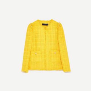 Áo khoác vải tweed zara auth