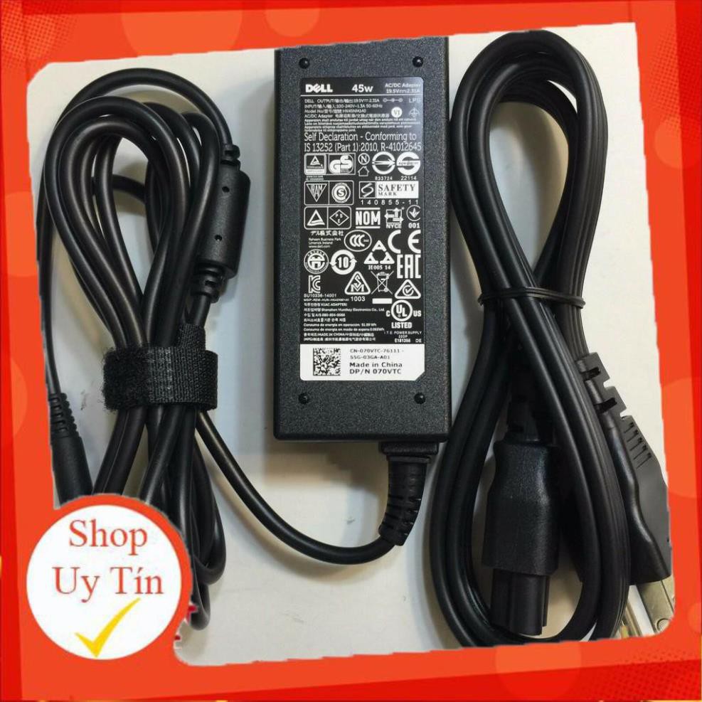 ⚡️Sạc Laptop Dell XPS 13 Inspiron 5452 5455 5458 5459 - 19.5v - 2.31a - 45w  ZIN Adapter Kèm dây nguồn