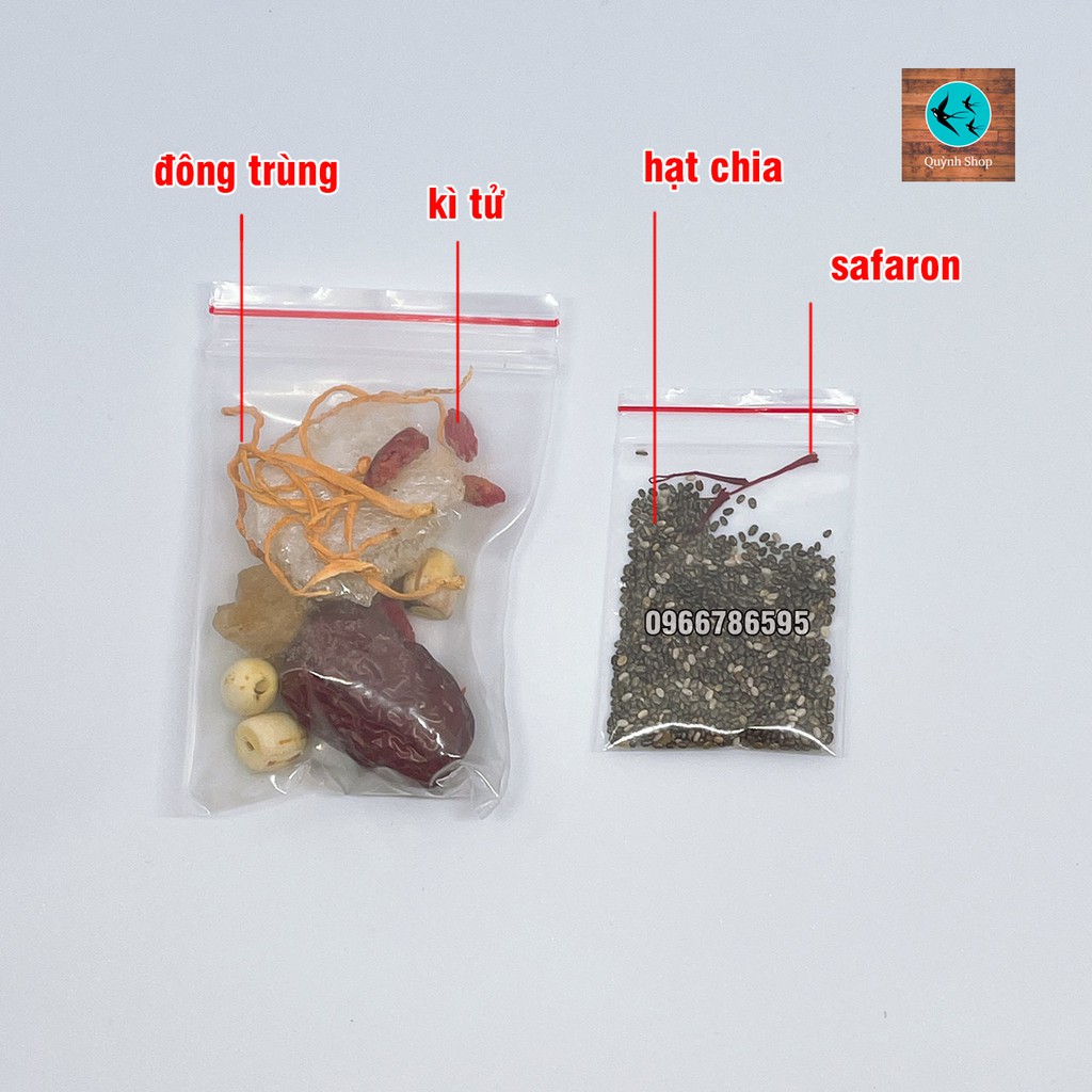 Set yến sào baby chia sẵn mini kèm nguyên liệu như hình và đường phèn đi kèm hướng dẫn chưng tại nhà | BigBuy360 - bigbuy360.vn