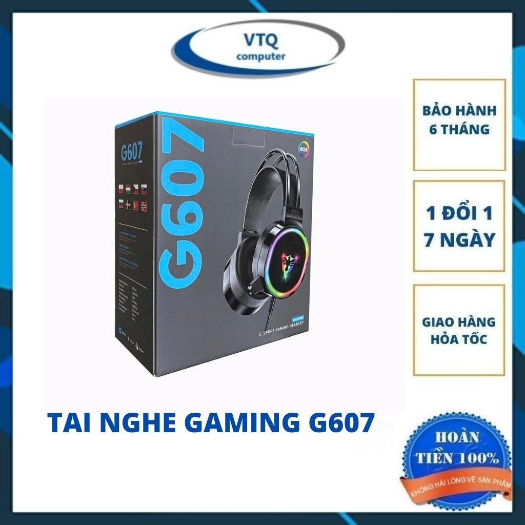 Tai Nghe Gaming 7.1 G607 full box led rgb, âm thanh cực hay