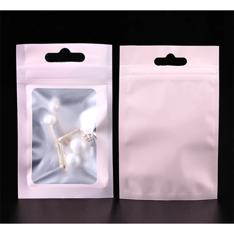 Túi zip hologram đựng phụ kiện, Túi zipper nhôm có khóa, nhiều size, nhiều màu để lựa chọn